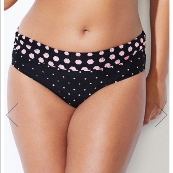 NWT Black with Pink metallic dots - Picture 3 of 3